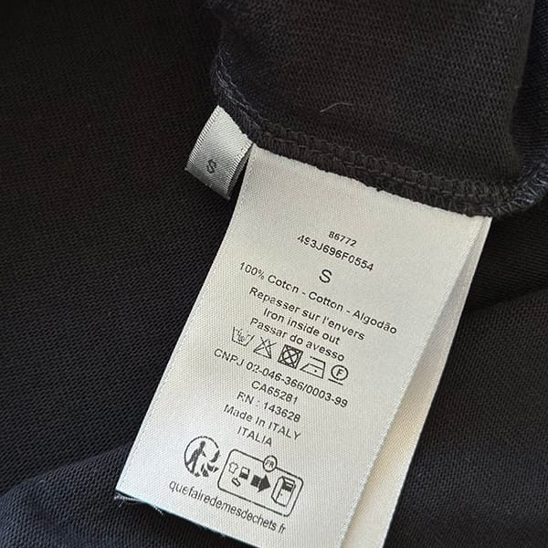 【大特価】ディオール スーパーコピー 手書き風 1947 ロゴtシャツ deh92228